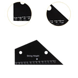 Maxbell Fret Leveling Guide Guitar String Action Gauge for Electric Bass Accessories
