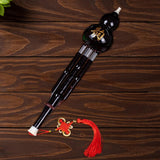 Maxbell Gourd Hlute Wind Instrument with Chinese Knot Woodwind Chinese Hulusi Flute