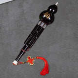 Maxbell Gourd Hlute Wind Instrument with Chinese Knot Woodwind Chinese Hulusi Flute