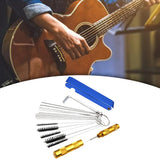 Maxbell Guitar Nut Slotting File Set Luthier Replacement Tools for Instrument String