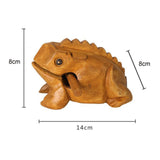 Maxbell Wood Frog Guiro Rasp Party Toy Gifts Shaker Musical Instruments Guiro Shaker 8x8cm