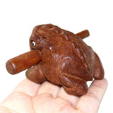 Maxbell Wood Frog Guiro Rasp Party Toy Gifts Shaker Musical Instruments Guiro Shaker 8x8cm