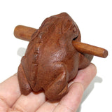 Maxbell Wood Frog Guiro Rasp Party Toy Gifts Shaker Musical Instruments Guiro Shaker 8x8cm