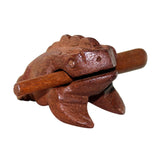 Maxbell Wood Frog Guiro Rasp Party Toy Gifts Shaker Musical Instruments Guiro Shaker 8x8cm