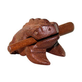 Maxbell Wood Frog Guiro Rasp Party Toy Gifts Shaker Musical Instruments Guiro Shaker 8x8cm