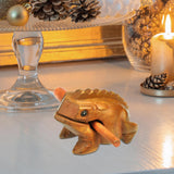 Maxbell Wood Frog Guiro Rasp Party Toy Gifts Shaker Musical Instruments Guiro Shaker 8x8cm