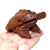 Maxbell Wood Frog Guiro Rasp Party Toy Gifts Shaker Musical Instruments Guiro Shaker 8x8cm