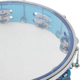 Maxbell 10inch Tambourine Children Musical Educational Toy for Concert Dancing Party Blue