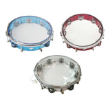 Maxbell 10inch Tambourine Children Musical Educational Toy for Concert Dancing Party Blue