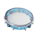 Maxbell 10inch Tambourine Children Musical Educational Toy for Concert Dancing Party Blue