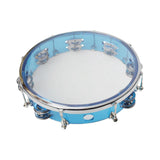 Maxbell 10inch Tambourine Children Musical Educational Toy for Concert Dancing Party Blue