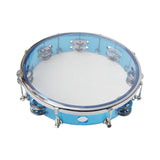 Maxbell 10inch Tambourine Children Musical Educational Toy for Concert Dancing Party Blue