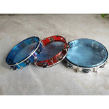 Maxbell 10inch Tambourine Children Musical Educational Toy for Concert Dancing Party Blue