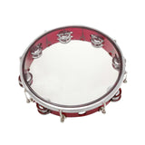 Maxbell 10inch Tambourine Children Musical Educational Toy for Concert Dancing Party Red