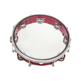 Maxbell 10inch Tambourine Children Musical Educational Toy for Concert Dancing Party Red