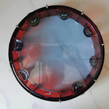 Maxbell 10inch Tambourine Children Musical Educational Toy for Concert Dancing Party Red