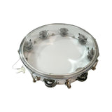 Maxbell 10inch Tambourine Children Musical Educational Toy for Concert Dancing Party Silver