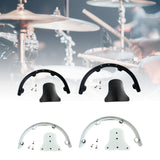 Maxbell Tom Holder Stand Metal Tom Hoop Suspensions Mount for Drum Player Accessories Black 10inch