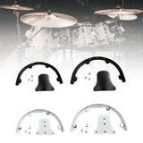 Maxbell Tom Holder Stand Metal Tom Hoop Suspensions Mount for Drum Player Accessories Black 10inch