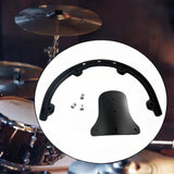 Maxbell Tom Holder Stand Metal Tom Hoop Suspensions Mount for Drum Player Accessories Black 12inch