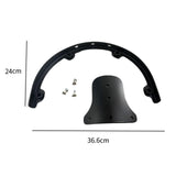 Maxbell Tom Holder Stand Metal Tom Hoop Suspensions Mount for Drum Player Accessories Black 12inch