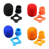 Maxbell Handheld Microphone Protection Windscreen Bottom Rod Sleeve Holder Mic Cover Black
