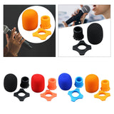 Maxbell Handheld Microphone Protection Windscreen Bottom Rod Sleeve Holder Mic Cover Black