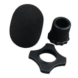Maxbell Handheld Microphone Protection Windscreen Bottom Rod Sleeve Holder Mic Cover Black