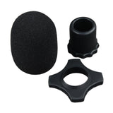 Maxbell Handheld Microphone Protection Windscreen Bottom Rod Sleeve Holder Mic Cover Black