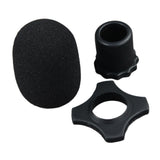 Maxbell Handheld Microphone Protection Windscreen Bottom Rod Sleeve Holder Mic Cover Black