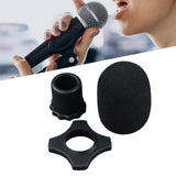 Maxbell Handheld Microphone Protection Windscreen Bottom Rod Sleeve Holder Mic Cover Black