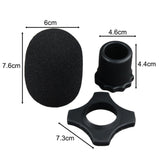 Maxbell Handheld Microphone Protection Windscreen Bottom Rod Sleeve Holder Mic Cover Black