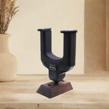 Maxbell Guitar Hanger Wall Mount Hook Stand for Acoustic Guitar Electric Guitar Bass Black Walnut