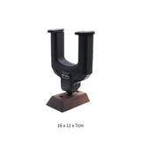 Maxbell Guitar Hanger Wall Mount Hook Stand for Acoustic Guitar Electric Guitar Bass Black Walnut
