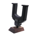 Maxbell Guitar Hanger Wall Mount Hook Stand for Acoustic Guitar Electric Guitar Bass Black Walnut