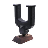 Maxbell Guitar Hanger Wall Mount Hook Stand for Acoustic Guitar Electric Guitar Bass Black Walnut