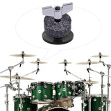 Maxbell 12x Cymbal Replacement Accessories Drum Cymbal Felts Pads for Cymbal Drum Set Gray