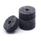 Maxbell 12x Cymbal Replacement Accessories Drum Cymbal Felts Pads for Cymbal Drum Set Gray