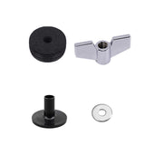 Maxbell 12x Cymbal Replacement Accessories Drum Cymbal Felts Pads for Cymbal Drum Set Black