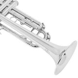 Maxbell B Flat Trumpet Set Professional for Stage Performance Professionals Children Argent
