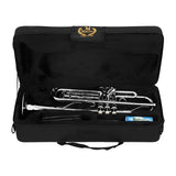Maxbell B Flat Trumpet Set Professional for Stage Performance Professionals Children Argent