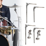 Maxbell Cowbell Mount Holder Rod Metal Percussion Instruments Part for Drum Cowbells Long Rod