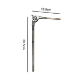 Maxbell Cowbell Mount Holder Rod Metal Percussion Instruments Part for Drum Cowbells Long Rod