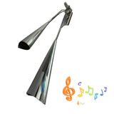 Maxbell Two Tone Agogo Bell Drum Accessories Traditional Instrument Boys Girls Adult 31.5x12x8.5CM