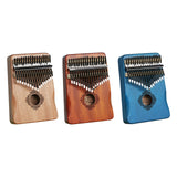 Maxbell Portable Mbira Compact Small Musical Instruments Thumb Piano for Music Lover Light brown