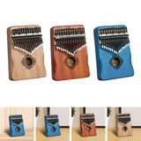 Maxbell Portable Mbira Compact Small Musical Instruments Thumb Piano for Music Lover Light brown