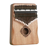 Maxbell Portable Mbira Compact Small Musical Instruments Thumb Piano for Music Lover Light brown