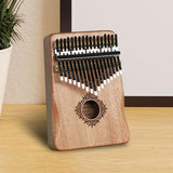 Maxbell Portable Mbira Compact Small Musical Instruments Thumb Piano for Music Lover Light brown