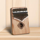 Maxbell Portable Mbira Compact Small Musical Instruments Thumb Piano for Music Lover Light brown