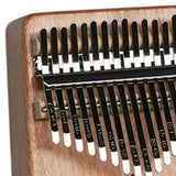 Maxbell Portable Mbira Compact Small Musical Instruments Thumb Piano for Music Lover Light brown